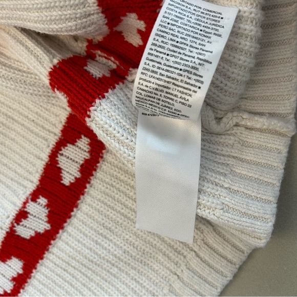 Old Navy Girls heart motif Sweater size 10-12 - Picture 7 of 9